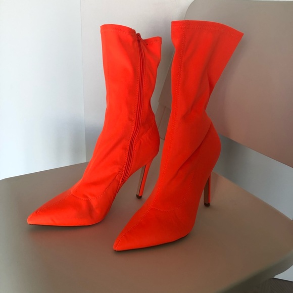 Neon Heeled Booties - Picture 2 of 7